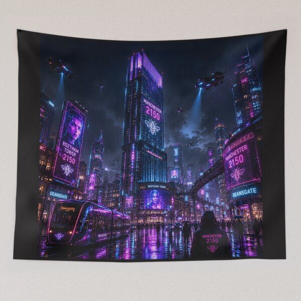 Item preview, Manchester 2150 | Cyberpunk Sci Fi | Neon Atlas designed and sold by NSAstore.