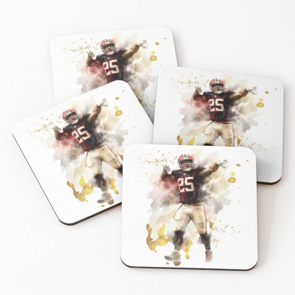 Item preview, American Football Player #25 Watercolor Splatter Art designed and sold by Turnersports.