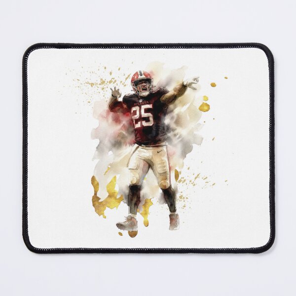 Item preview, American Football Player #25 Watercolor Splatter Art designed and sold by Turnersports.