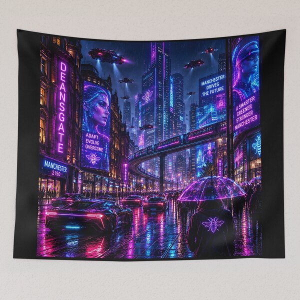 Item preview, Manchester 2150 | Cyberpunk Sci Fi | Neon Atlas designed and sold by NSAstore.