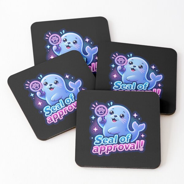 Item preview, Seal of Approval – Neon Pun Sticker designed and sold by Cerys-GS.