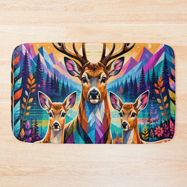 Item preview, Colorful Deer & Mountains designed and sold by DK Rocket.