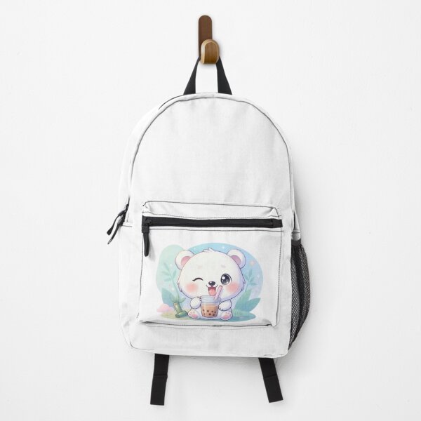 Item preview, Winking White Bear With Boba Tea designed and sold by a575642903.