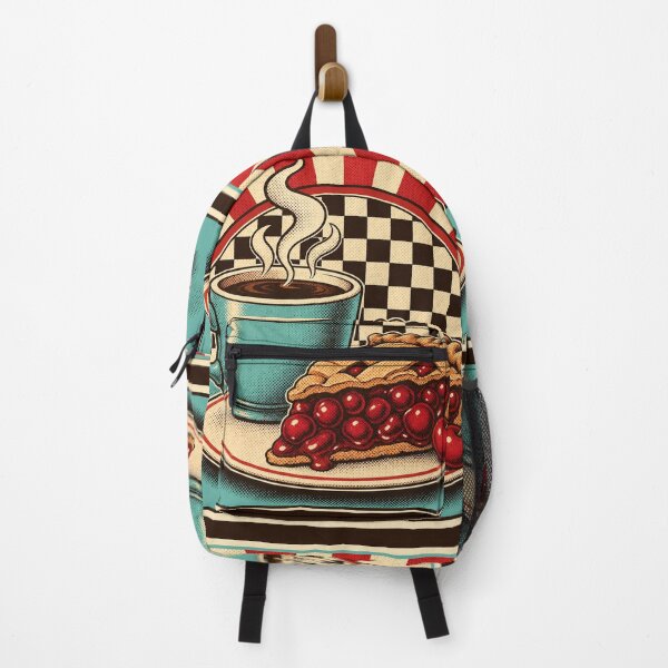 Item preview, Retro Coffee and Cherry Pie designed and sold by PixelToPress.