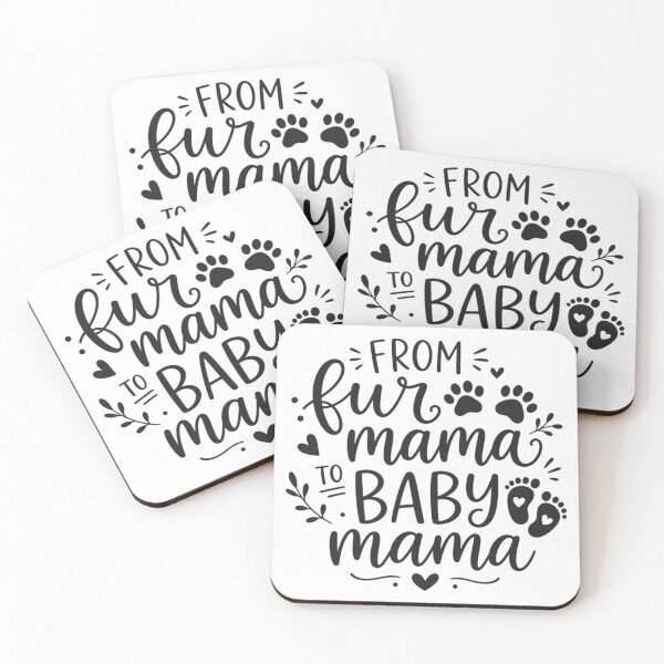 Item preview, From Fur Mama To Baby Mama, New Mom, Pregnancy Reveal, Baby Announcement designed and sold by Quiajia.