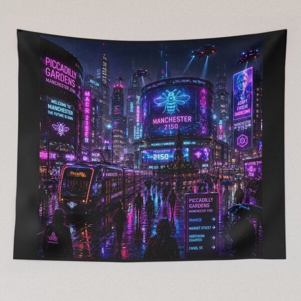 Item preview, Manchester 2150 | Cyberpunk Sci Fi | Neon Atlas designed and sold by NSAstore.