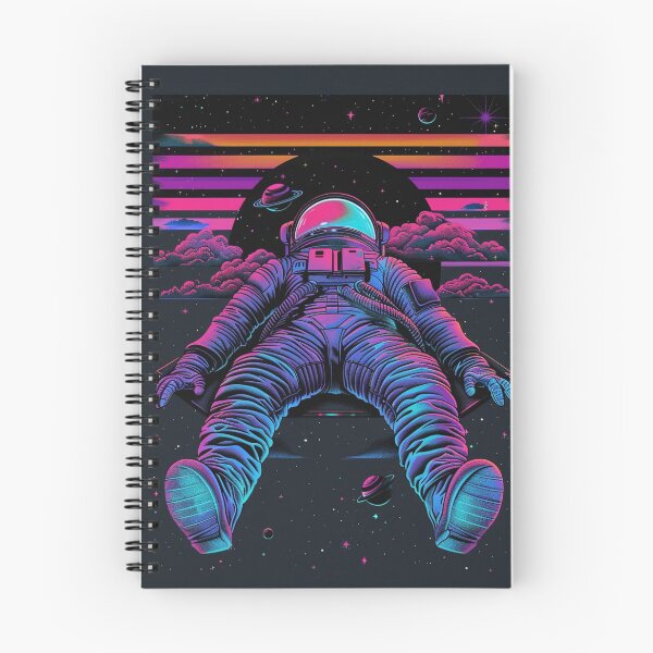 Item preview, astronaut dreaming in neon void designed and sold by RetroWaveArtCo.