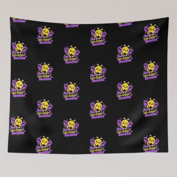 Item preview, Un‑Bee‑lievable Bee – Neon Pun Sticker designed and sold by Cerys-GS.