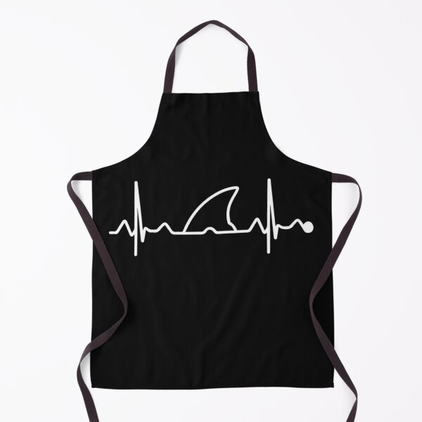 Item preview, Shark Fin Heartbeat EKG Funny Ocean Lover designed and sold by Gbriel3.