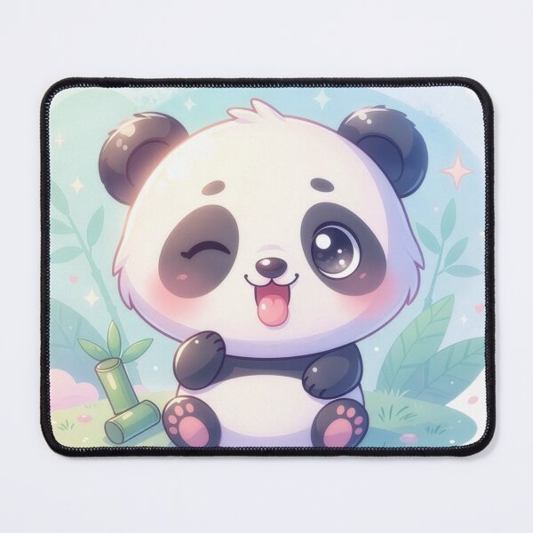Item preview, Winking Cute Baby Panda With Bamboo designed and sold by a575642903.