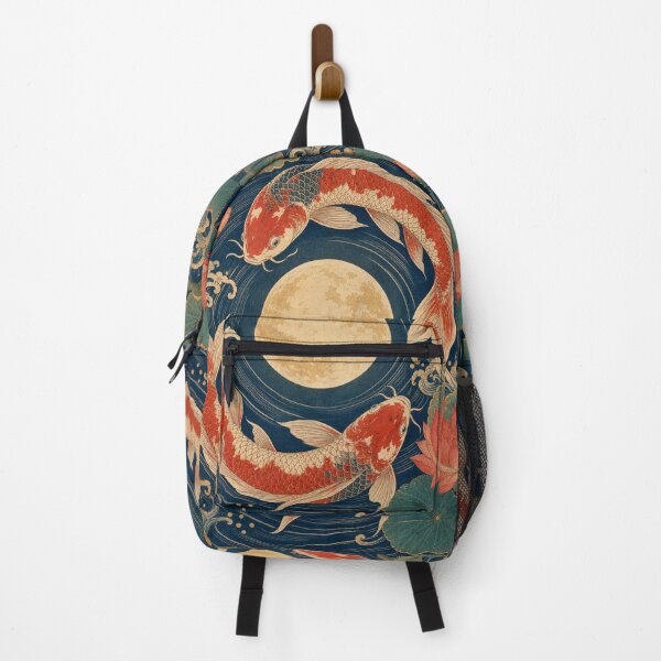 Item preview, Koi Fish Around the Moon designed and sold by PixelToPress.