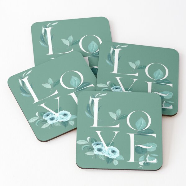 Item preview, Floral LOVE Typography Design designed and sold by hetal66.