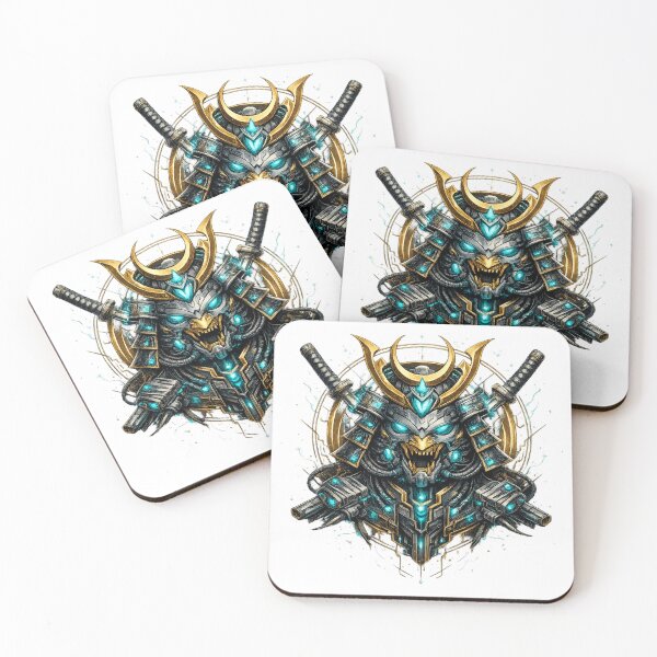 Item preview, Cyber Samurai – Futuristic Neon Tech Warrior designed and sold by moditeck.