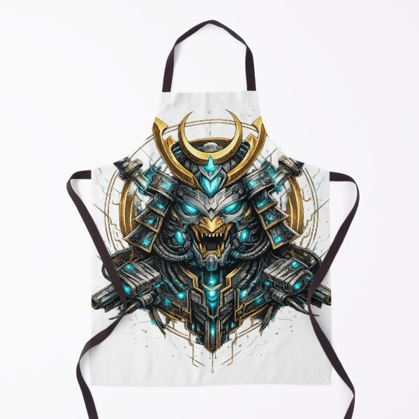 Item preview, Cyber Samurai – Futuristic Neon Tech Warrior designed and sold by moditeck.