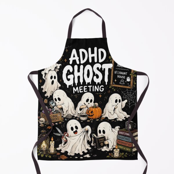 Item preview, Ghost Meeting, ADHD Ghost, Neurodivergent Halloween, Mental Health, Halloween Ghost, Teacher Gift designed and sold by Quiajia.