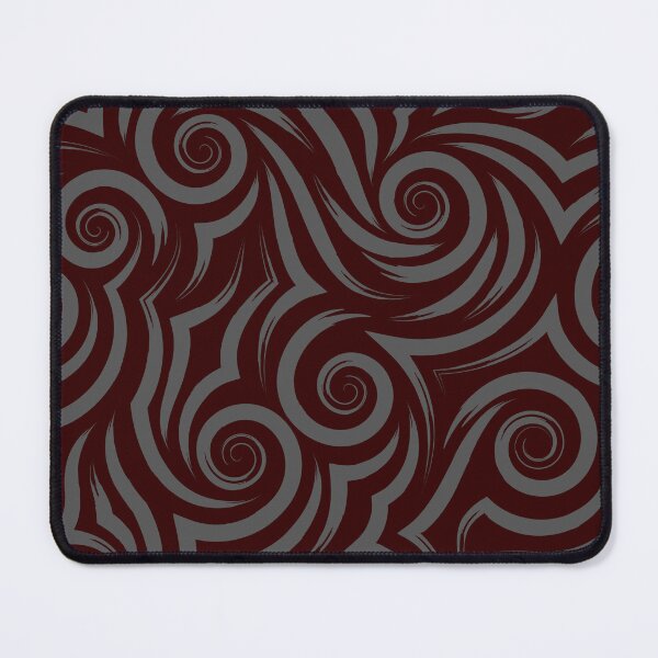 Item preview, Deep Maroon Tribal Swirl Wave Pattern designed and sold by Jyoti Digital Artist.