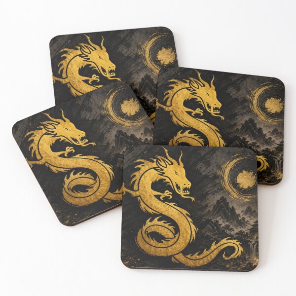 Item preview, Golden Dragon of Strength | Traditional Asian Mythology designed and sold by Fei Long Design Hub.