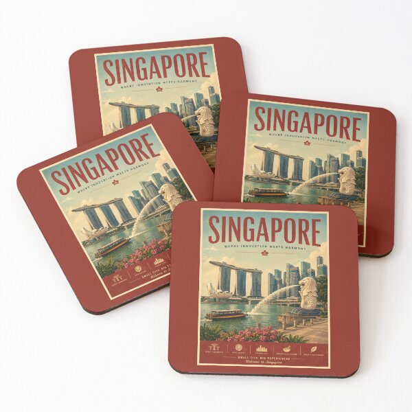 Item preview, Vintage Singapore Poster designed and sold by GoodOldVintage.
