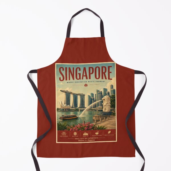 Item preview, Vintage Singapore Poster designed and sold by GoodOldVintage.