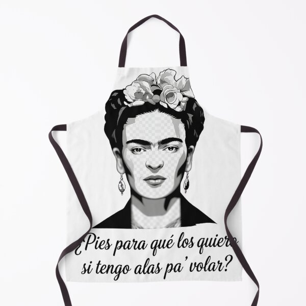 Item preview, Frida Kahlo "Pies para qué los quiero si tengo alas pa' volar" Quote Aesthetic Art | Feminist & Inspirational designed and sold by Zelis craft.