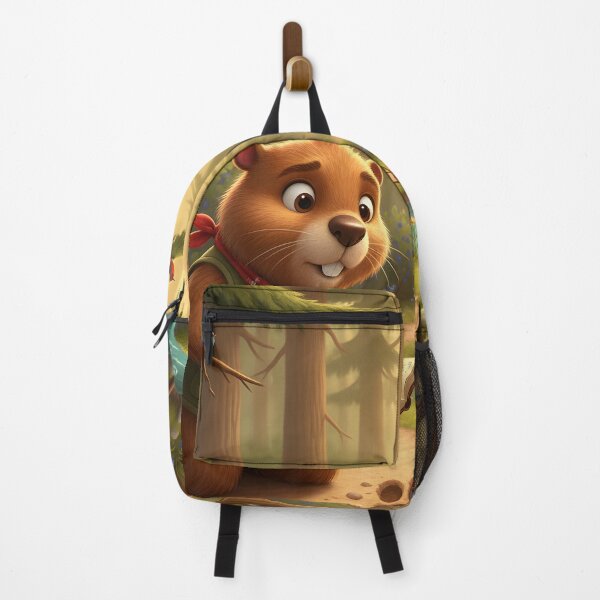 Item preview, Happy Beaver Adventures – Mysterious Footprints designed and sold by Clothes With Smiling Animals Walt Gral.