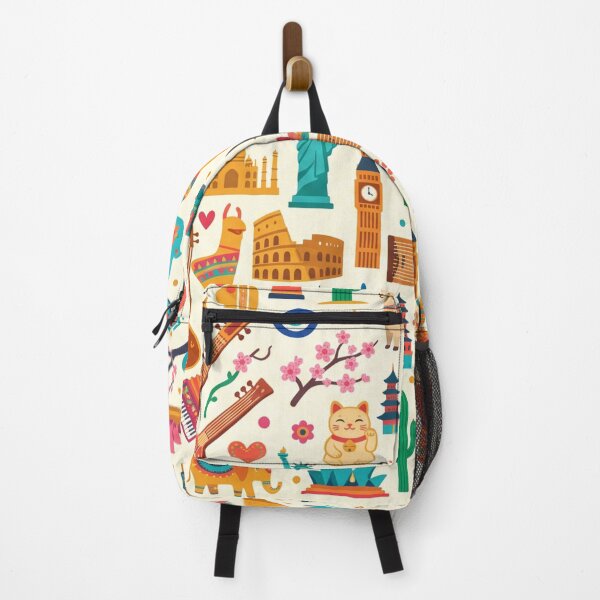 Item preview, Global Cultural Wonders and Travel Icons Pattern designed and sold by 71shoppers.