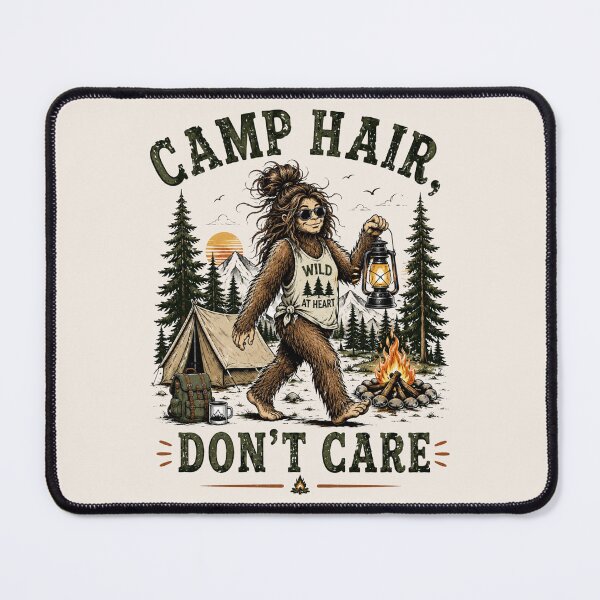 Item preview, Camp Hair Don't Care, Funny Camping, Women's Messy Hair Camp Gift designed and sold by Cchotlan.