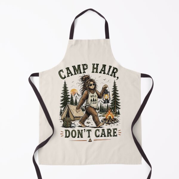 Item preview, Camp Hair Don't Care, Funny Bigfoot Camping, Women's Messy Hair Camp Gift designed and sold by Cchotlan.