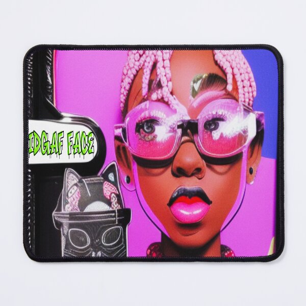 Item preview, ME AND MY CAT #IDGAF FACE designed and sold by R0X Designs .