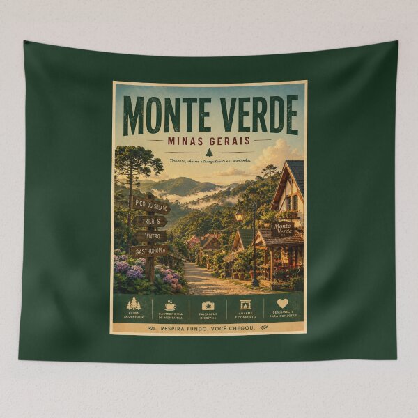 Item preview, Vintage Monte Verde Poster designed and sold by GoodOldVintage.