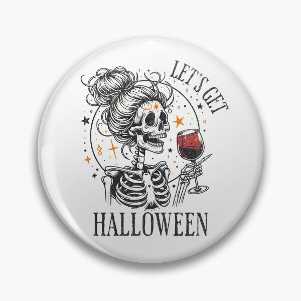 Item preview, Let's Get Halloween Spooky Skeleton - Party Vibe Quote designed and sold by FuzionRaptor.