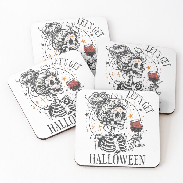 Item preview, Let's Get Halloween Spooky Skeleton - Party Vibe Quote designed and sold by FuzionRaptor.