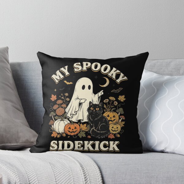 Item preview, My Spooky Sidekick Ghost Black Cat designed and sold by Roy & Tiffany.