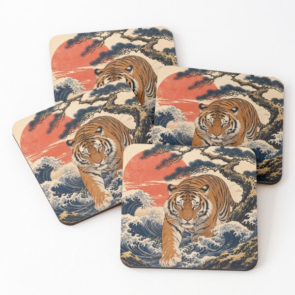 Item preview, Tiger Walking Through Waves designed and sold by PixelToPress.