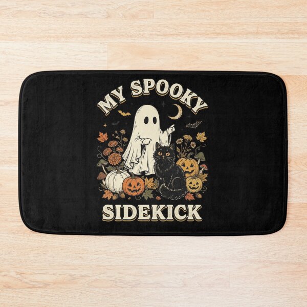 Item preview, My Spooky Sidekick Ghost Black Cat designed and sold by Roy & Tiffany.