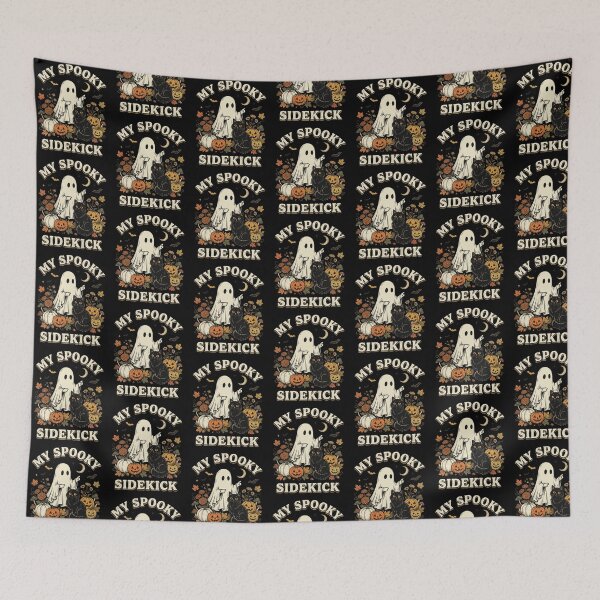 Item preview, My Spooky Sidekick Ghost Black Cat designed and sold by Roy & Tiffany.