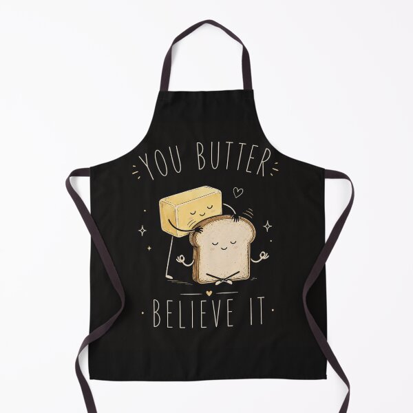 Item preview, You Butter Believe It Funny Butter & Bread Illustration | Cute Food Pun | Kitchen Wall Art | Bakery Decor | Whimsical Food Lover Gift designed and sold by Bastifam.