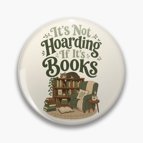 Item preview, It's Not Hoarding If It's Books designed and sold by InkwellCottage.