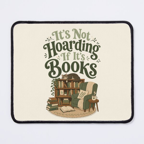 Item preview, It's Not Hoarding If It's Books designed and sold by InkwellCottage.