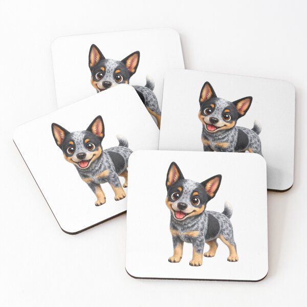 Item preview, Cute Blue Heeler Puppy Illustration  designed and sold by BackgroundND.