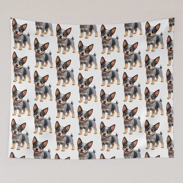 Item preview, Cute Blue Heeler Puppy Illustration  designed and sold by BackgroundND.