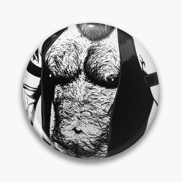 Item preview, Gay butch leather hairy daddy designed and sold by MadAnt.
