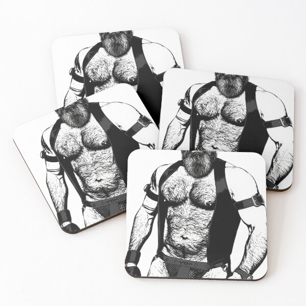 Item preview, Gay butch leather hairy daddy designed and sold by MadAnt.