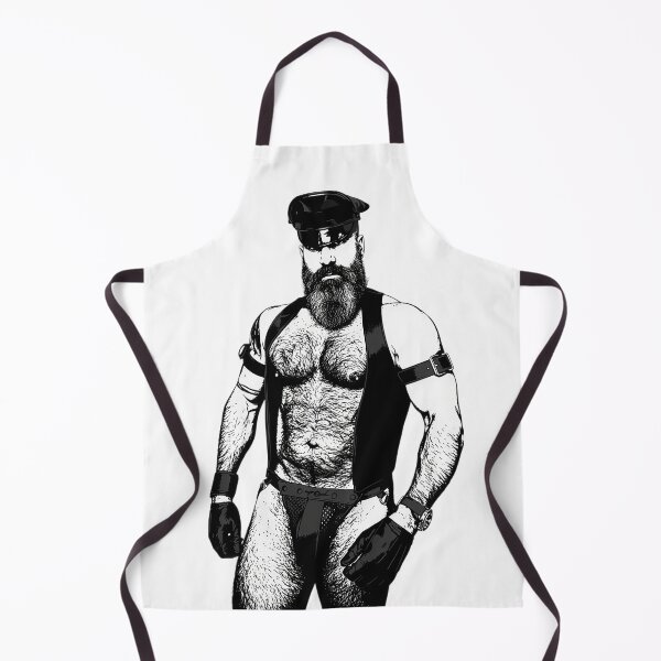 Item preview, Gay butch leather hairy daddy designed and sold by MadAnt.