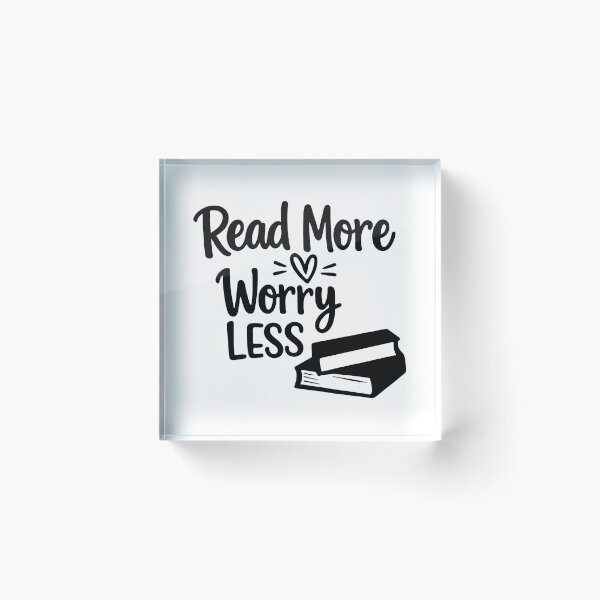 Item preview, Read More Worry Less, Book Lover Gift, Reading designed and sold by CloudyPress.
