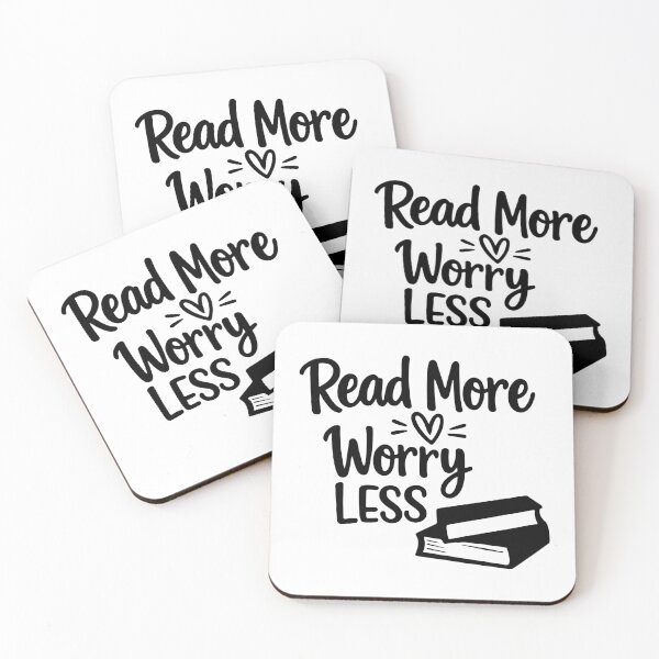 Item preview, Read More Worry Less, Book Lover Gift, Reading designed and sold by CloudyPress.