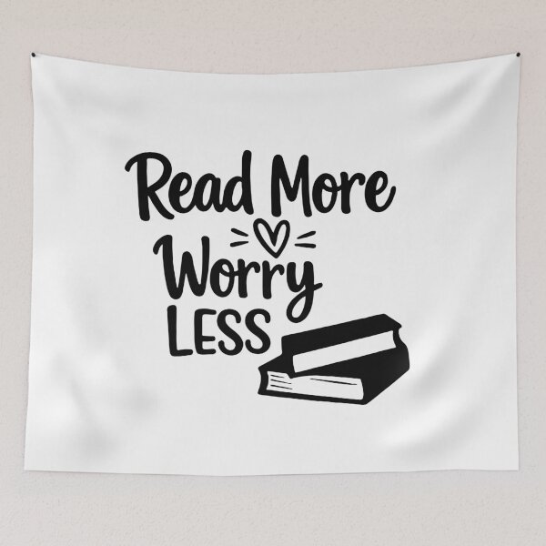 Item preview, Read More Worry Less, Book Lover Gift, Reading designed and sold by CloudyPress.