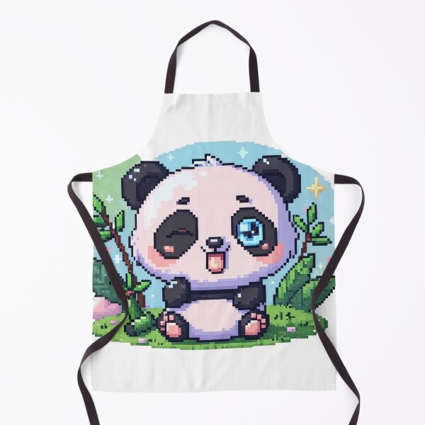 Artikelvorschau, Zwinkernder Pixel-Art-Panda entworfen und verkauft von a575642903.