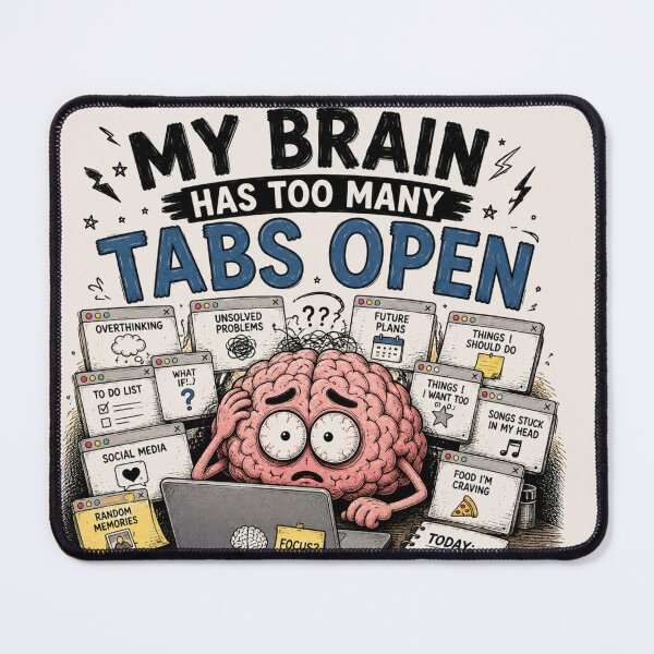 Item preview, My Brain Has Too Many Tabs Open designed and sold by SlanPOD.