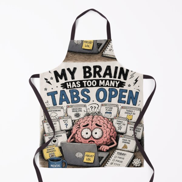 Item preview, My Brain Has Too Many Tabs Open designed and sold by SlanPOD.